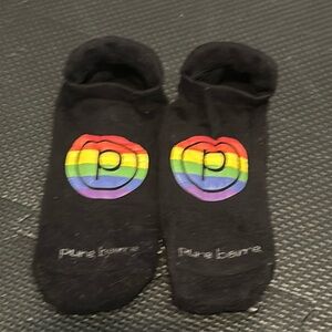 Pure Barre Socks-size Medium -Rainbow Love 🌈